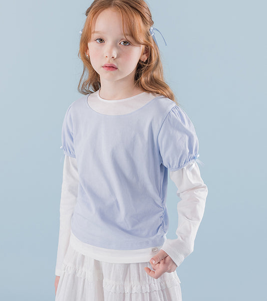 I LOVE J Crop layered top