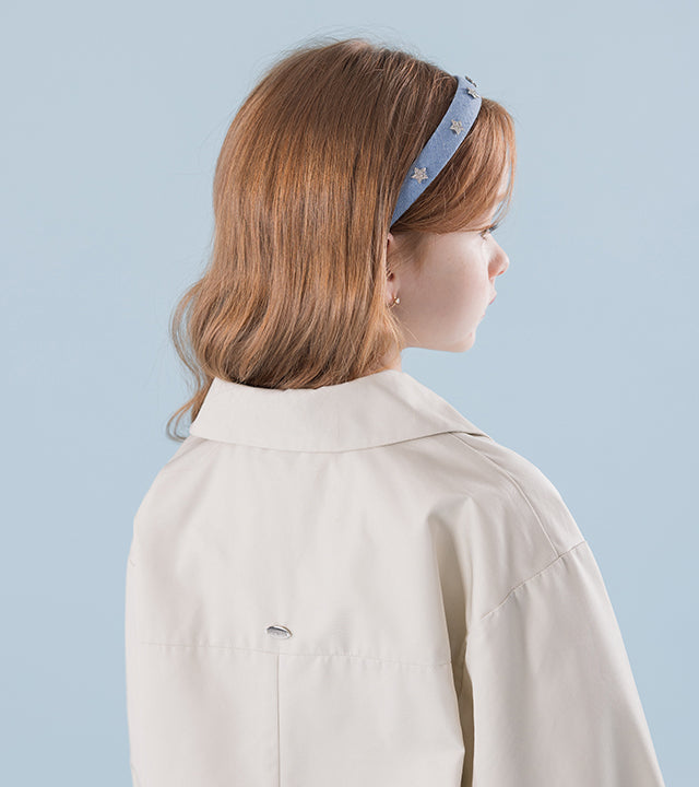 I LOVE J Ribbon trench coat