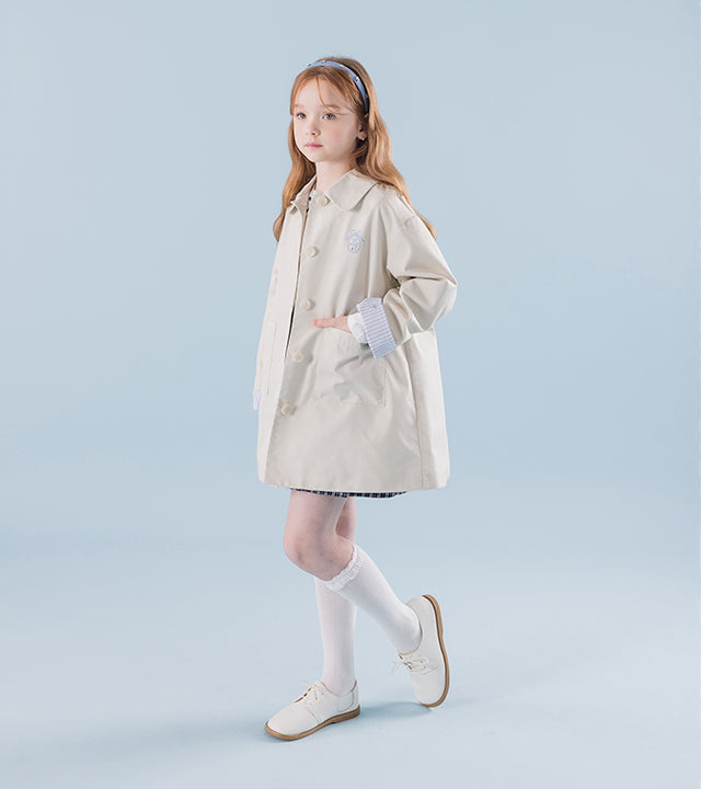 I LOVE J Ribbon trench coat