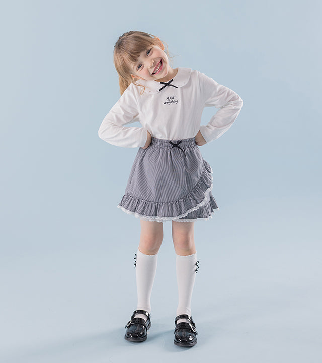 I LOVE J Libro crop collar top