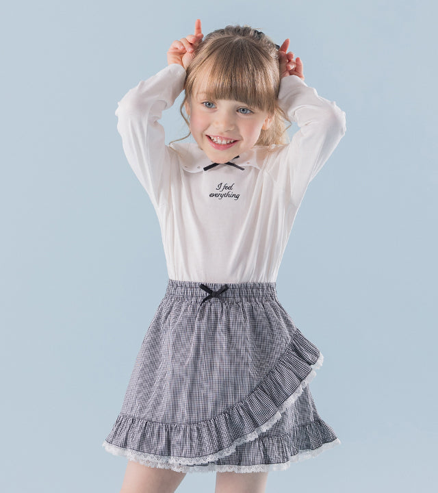 I LOVE J Libro crop collar top