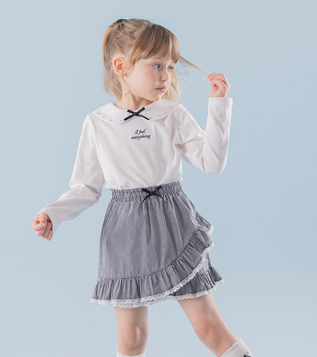 I LOVE J Libro crop collar top