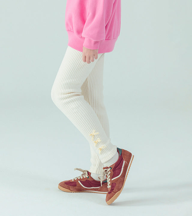 I LOVE J Triple ribbon leggings