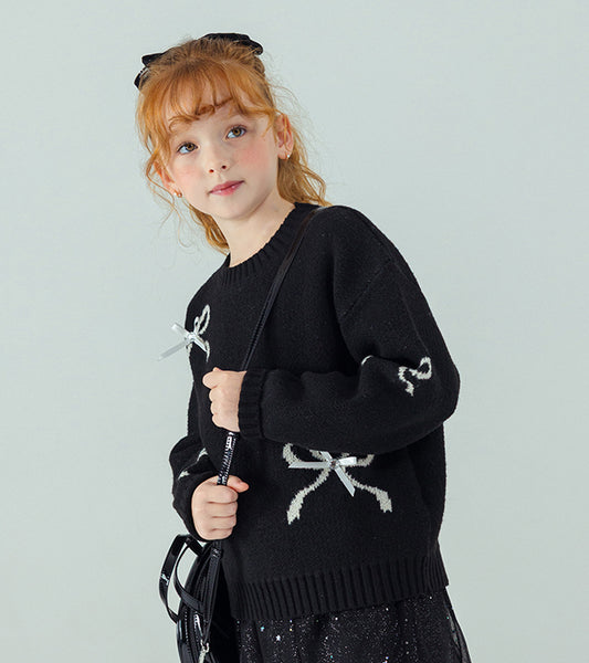 I LOVE J Ribbon short knit top