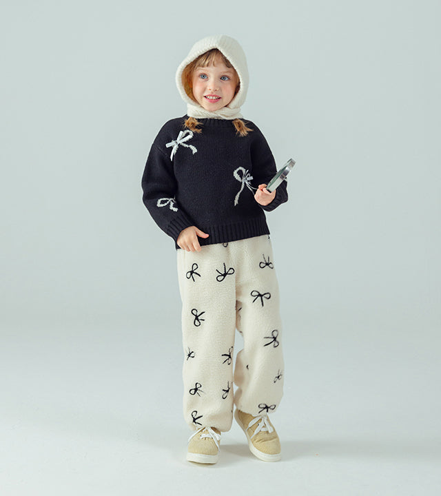 I LOVE J Ribbon short knit top