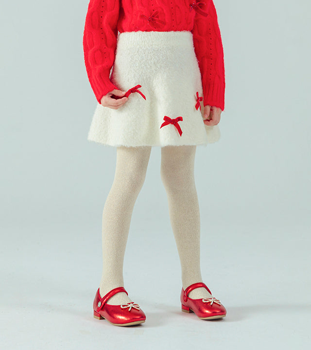 I LOVE J Ribbon knit skirt
