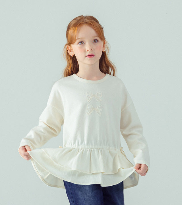 I LOVE J Jenin ribbon frill top
