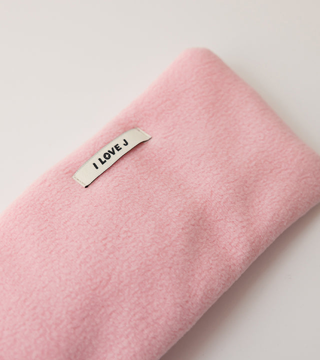 I LOVE J Ribbon padding muffler