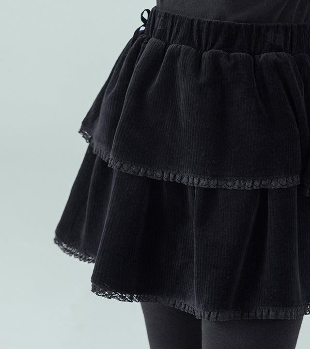 I LOVE J Velour skirt leggings