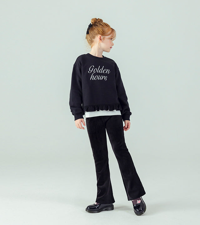 I LOVE J Fleece bootcut leggings