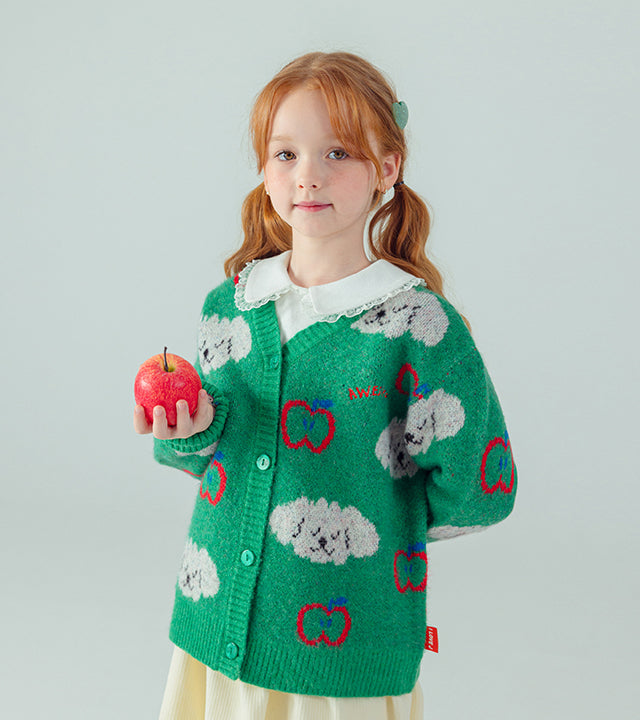 I LOVE J Poodle knit cardigan