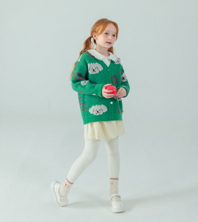 I LOVE J Poodle knit cardigan
