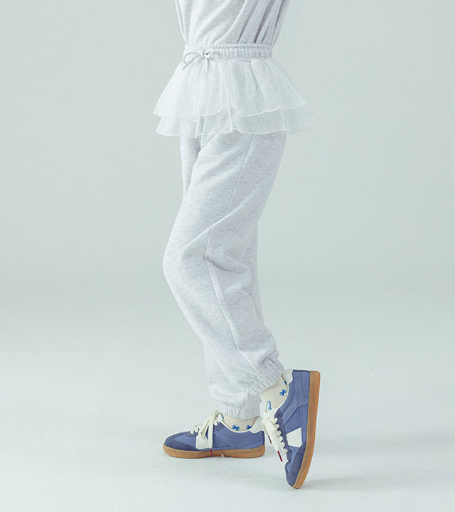 I LOVE J Petite fleece layered Jogger pants