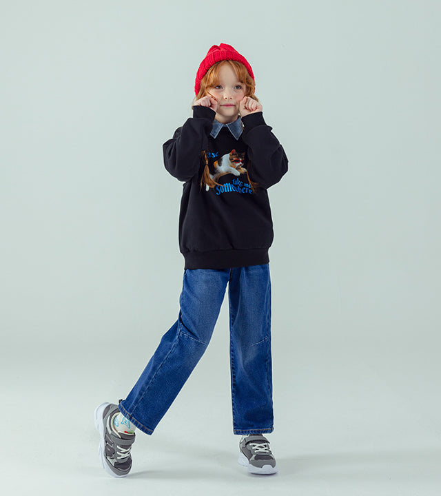 I LOVE J Hailey denim baggy pants