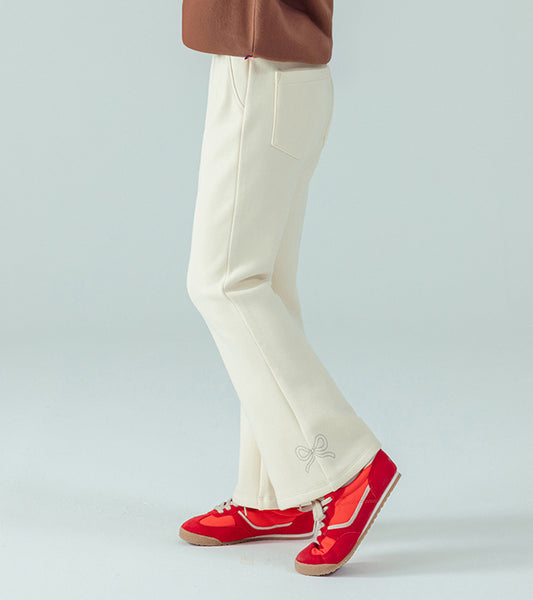 I LOVE J Ribbon embroidered pants