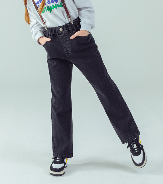 I LOVE J Straight black denim pants