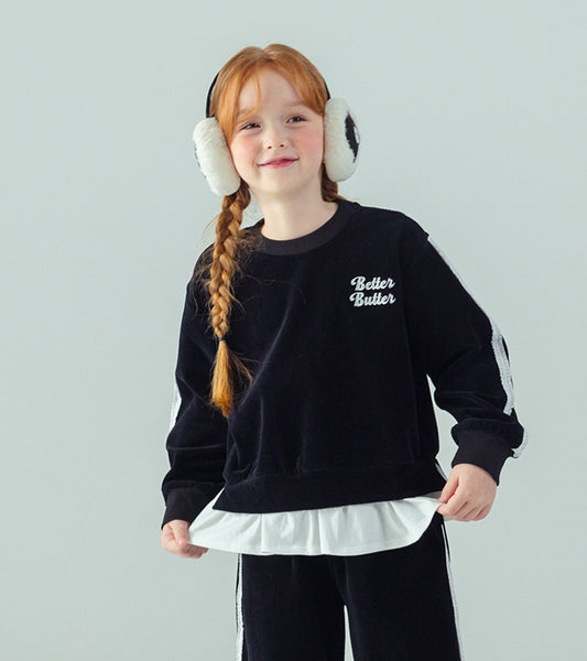 I LOVE J Better butter layered velour 2pc set