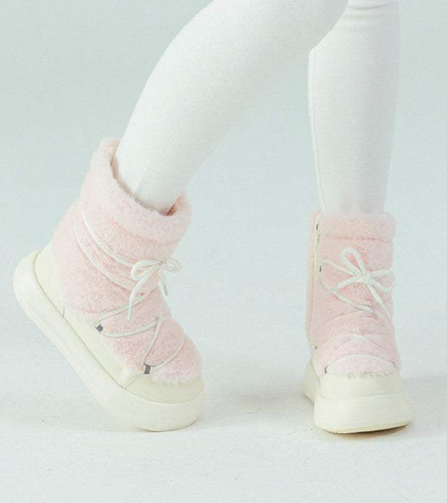 I LOVE J Fur string boots