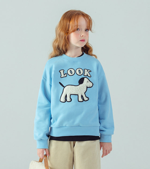 I LOVE J Look doggy boucle mtm (Fleece inside)