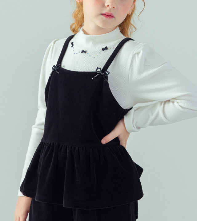 I LOVE J Velour bustier top