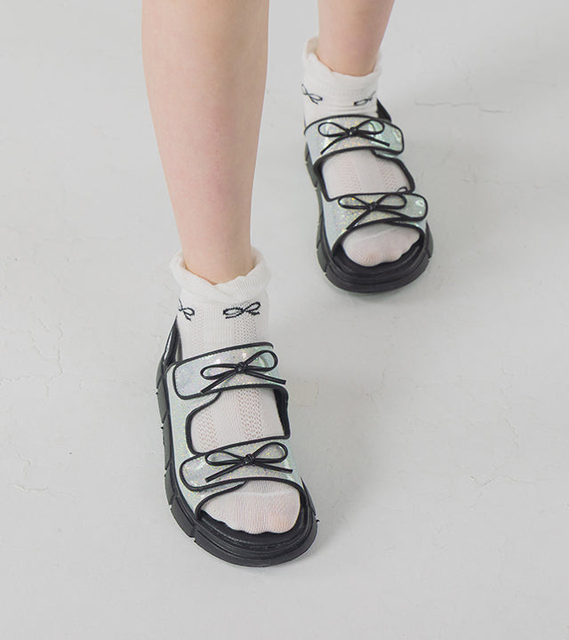 I LOVE J munua ribbon sandal