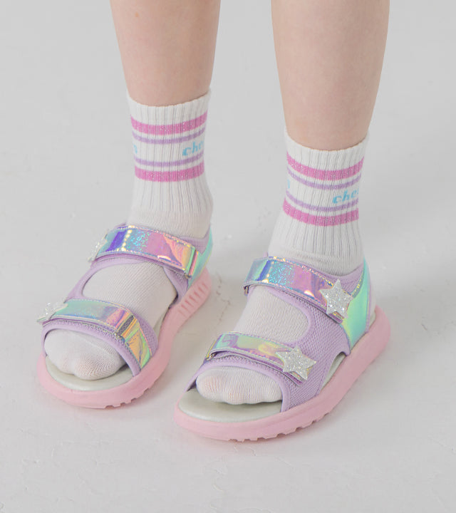 I LOVE J two star mesh sandal