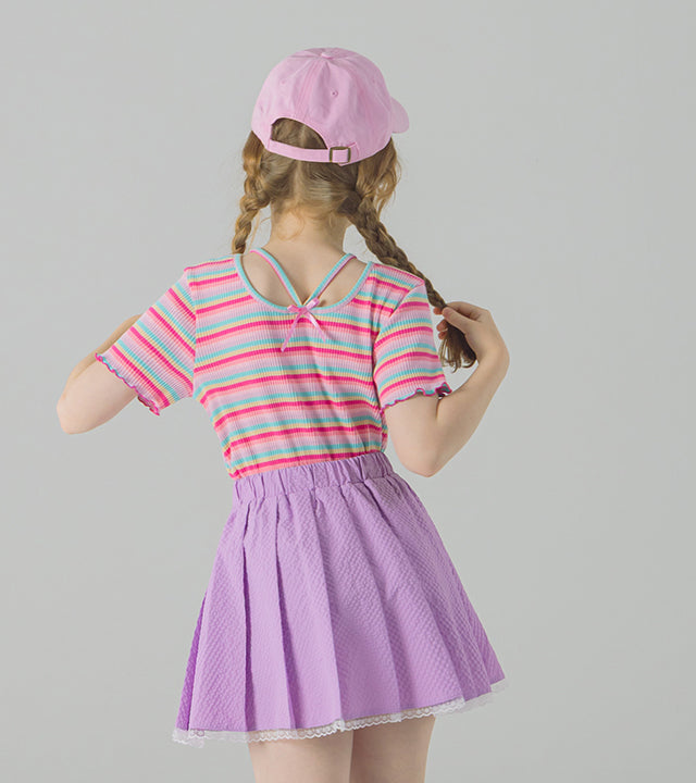 I LOVE J mellowood back slit rib top