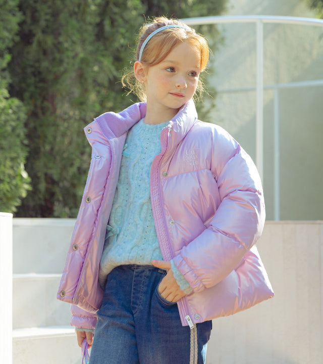 I LOVE J Loadite glossy solarball padding jacket