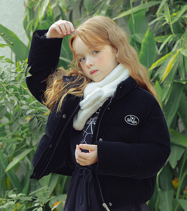 I LOVE J Plato velvet solarball padding jacket