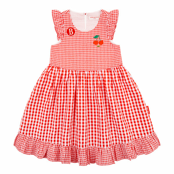 BEBE DE PINO All over gingham check cherry dress