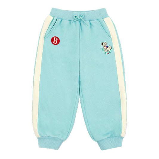 BEBE DE PINO Smilling puppy back napping sweatpants