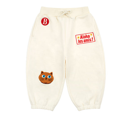 BEBE DE PINO Aloha cat baby sweatpants