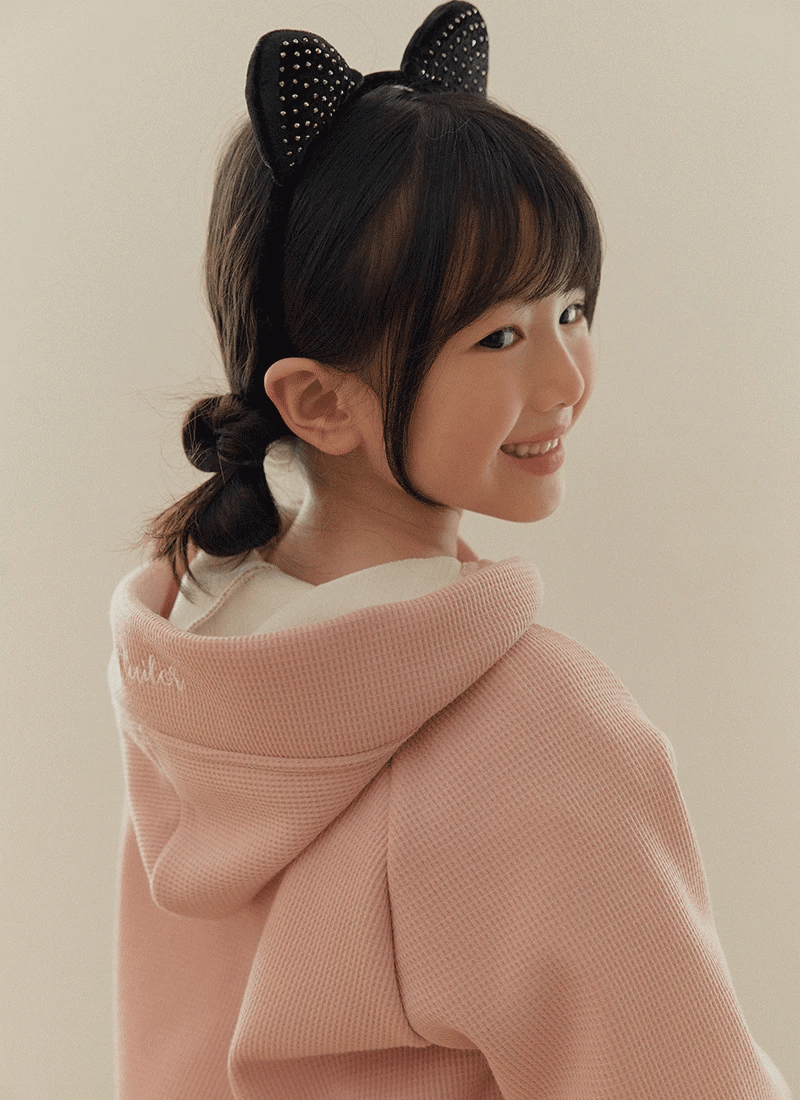 BEBETAILOR Fleece boucle hoodie zip up