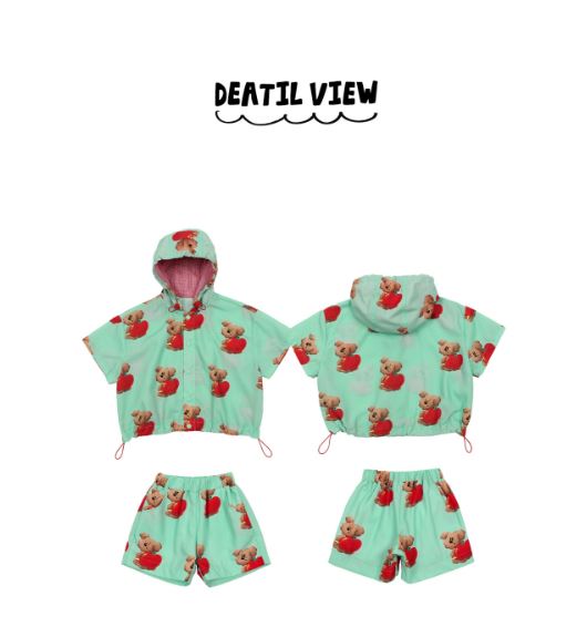 BEBEBEBE 1st summer pre order Apple puppy pattern SET