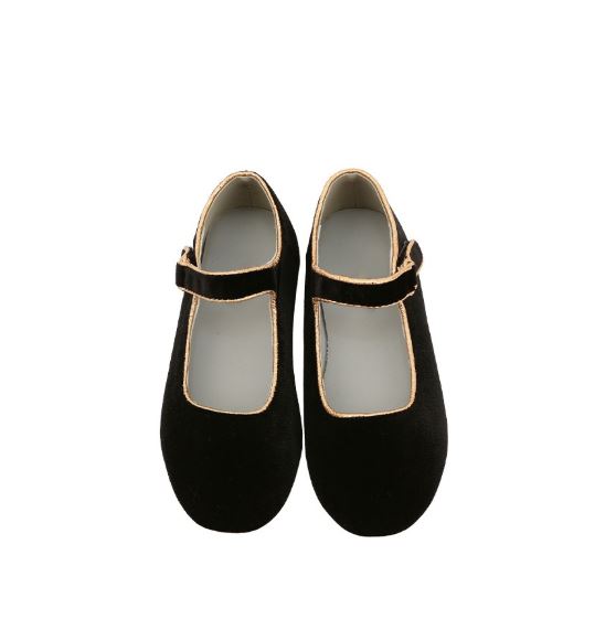 BEBEBEBE HOLIDAY 2025 Christmas velvet shoes (BLACK)