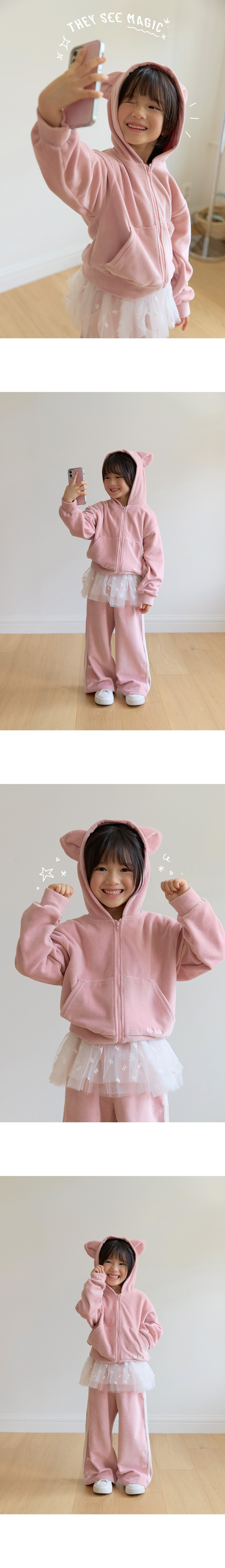 BEBETAILOR Belly cat hoodie zip up jacket