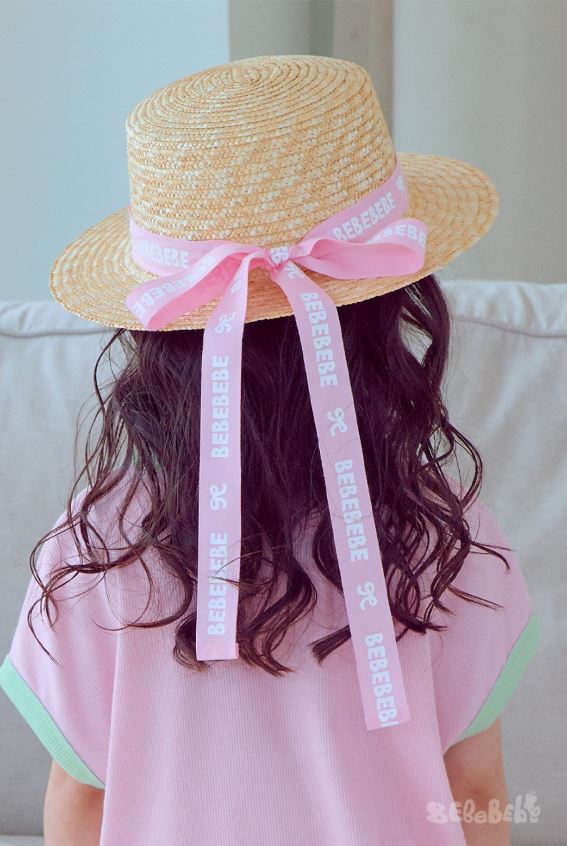 BEBEBEBE SUMMER ribbon straw hat