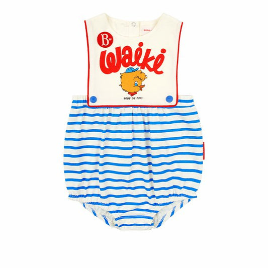 BEBE DE PINO Waiki baby stripe sleeveless bodysuit