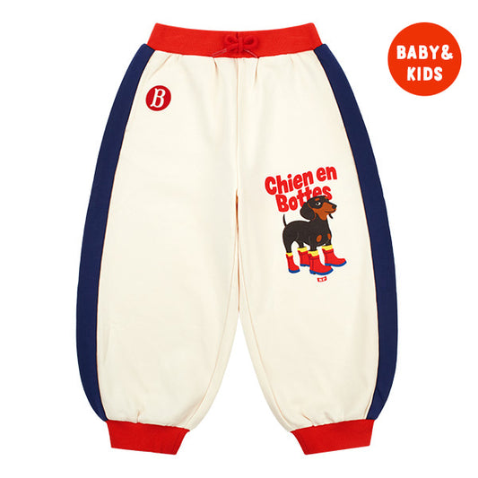 BEBE DE PINO Doberman color block sweatpants