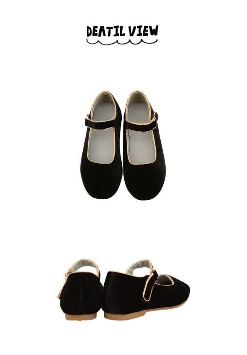 BEBEBEBE HOLIDAY 2025 Christmas velvet shoes (BLACK)