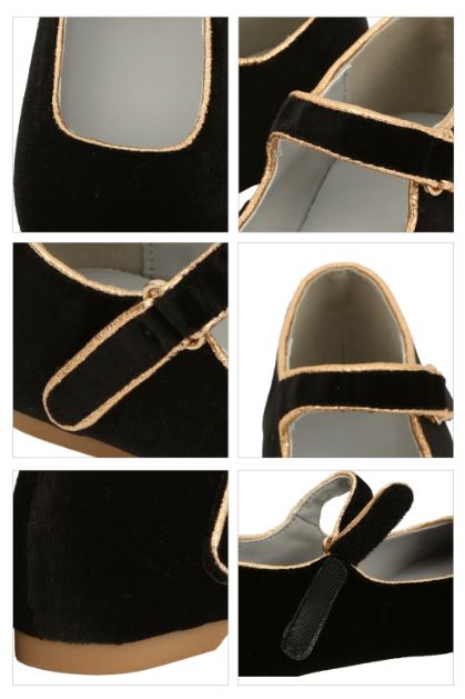 BEBEBEBE HOLIDAY 2025 Christmas velvet shoes (BLACK)