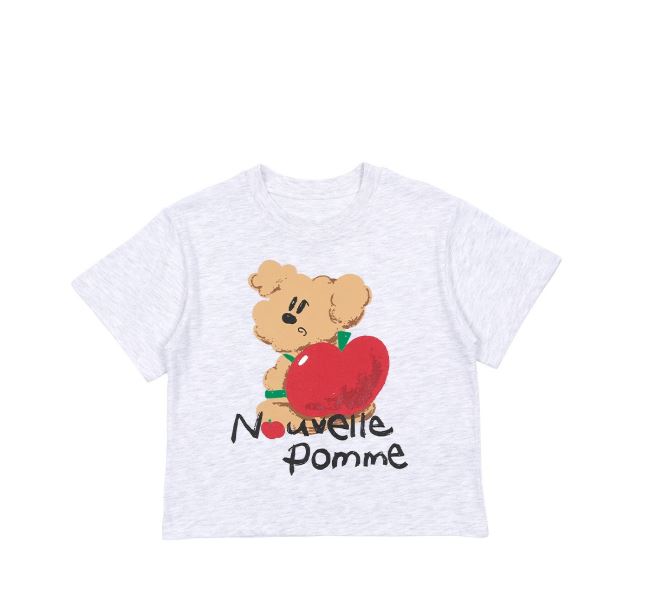 BEBEBEBE 1st summer pre order Apple puppy t-shirt (MELANGE)