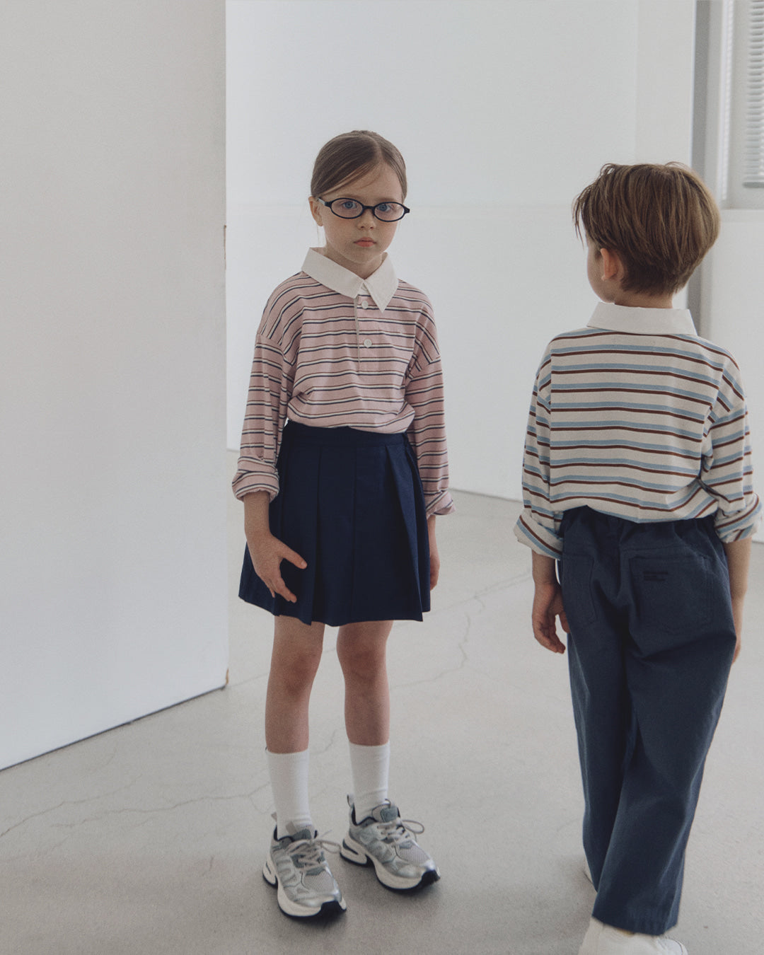 ROANJANE Tori collar t-shirt(Pink)