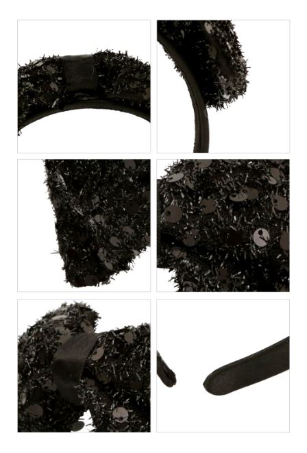 BEBEBEBE HOLIDAY 2025 Christmas ribbon headband (BLACK)