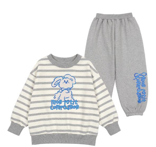 BEBEBEBE HOLIDAY Puppy stripe training SET (GRAY)