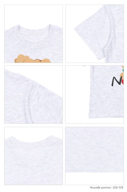 BEBEBEBE 1st summer pre order Apple puppy t-shirt (MELANGE)