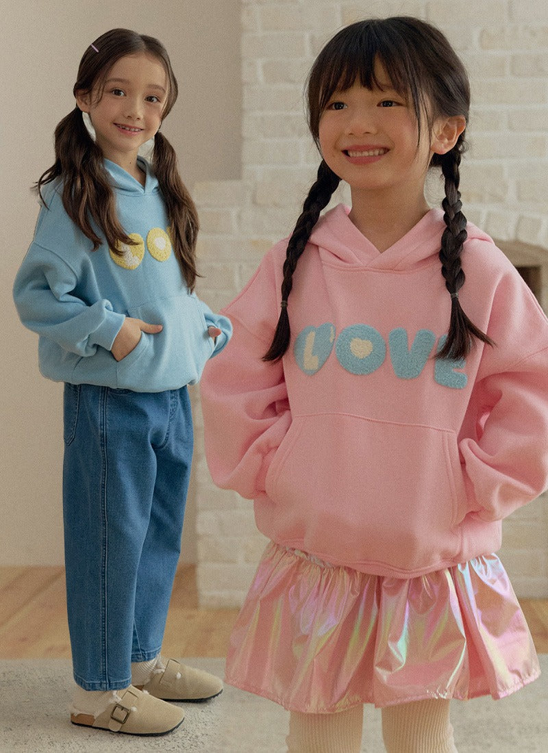 BEBETAILOR Love fleece hoodie mtm