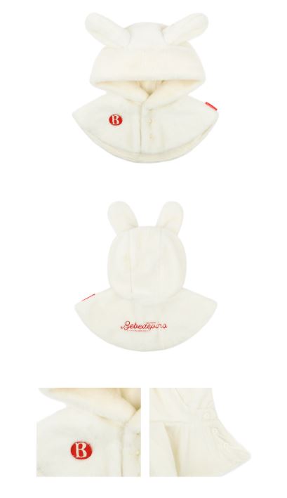 BEBE DE PINO Bunny hooded balaclava