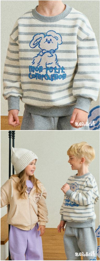 BEBEBEBE HOLIDAY Puppy stripe training SET (GRAY)