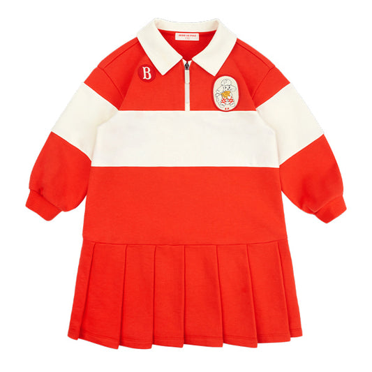 BEBE DE PINO Jenny color block collar dress